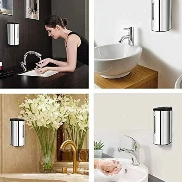 Wisewater Stainless Steel Touchless Wall-Mount Automatic Soap Dispenser NS59 - Picture 5 of 7